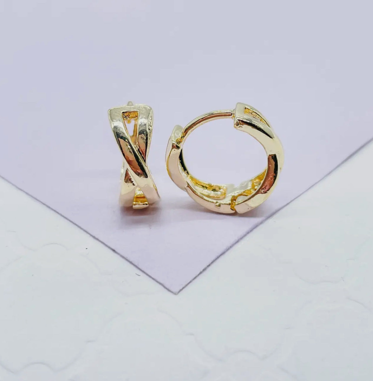 Infinity Huggie Hoops