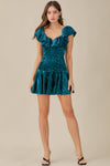 Ruffle Velvet Dress