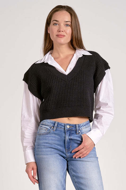 Soho Layered Cropped Knit