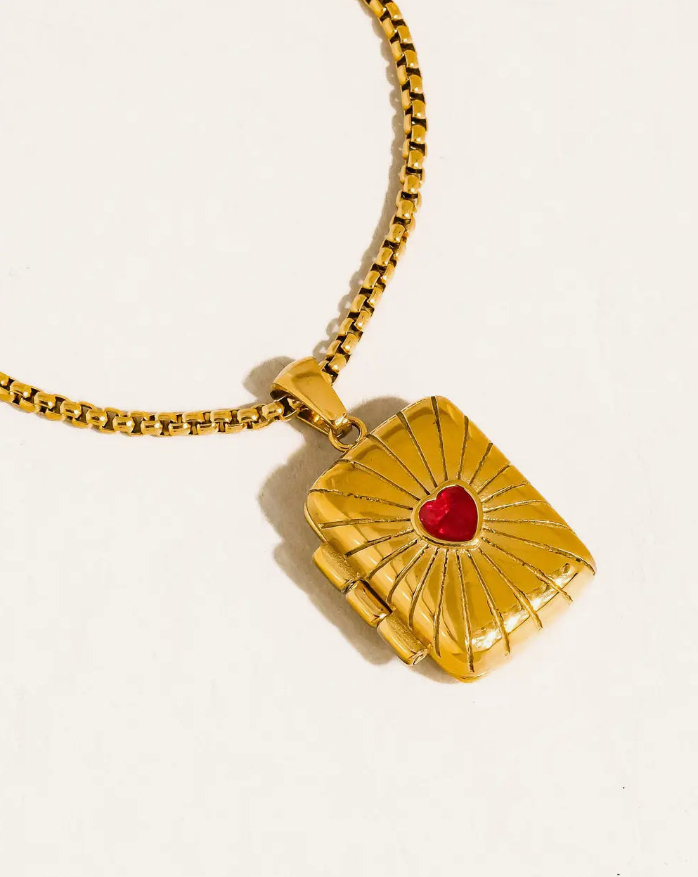 Lavende Locket Necklace