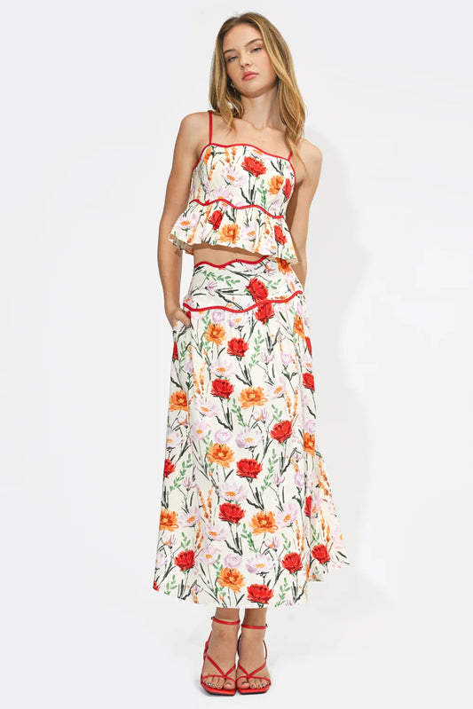 Aurora Floral Maxi Skirt