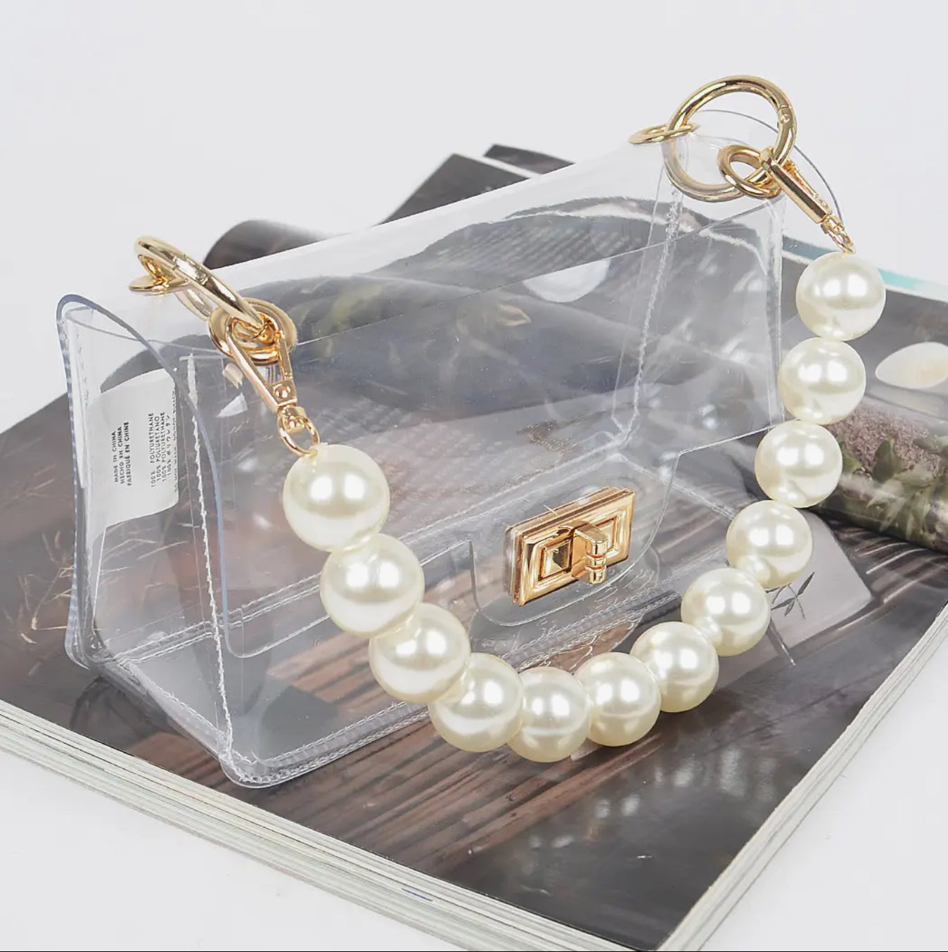 Delilah Pearl Clear Purse