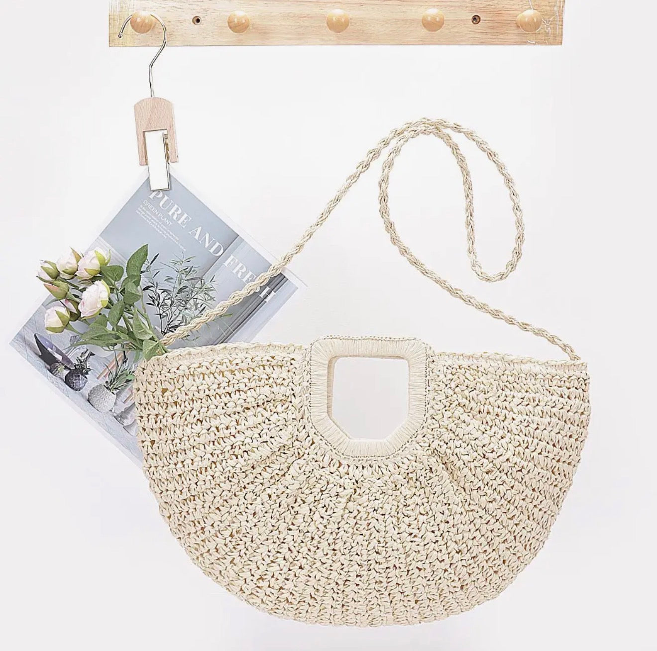 Cassy Straw Handbag