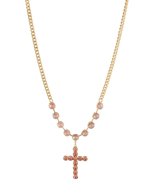 Praise Round Stone Necklace