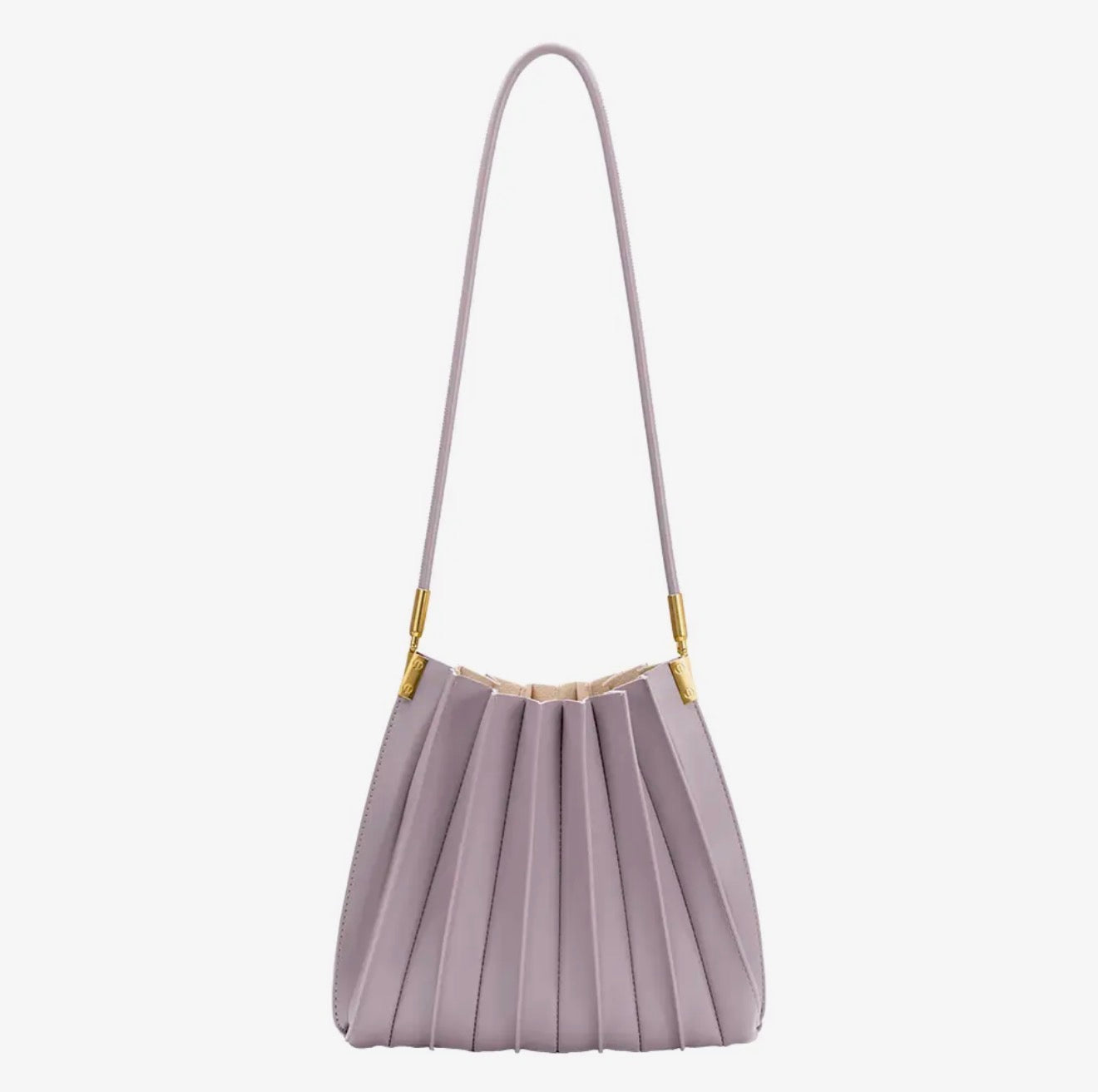 Carrie Pleated Vegan Shoulder Bag