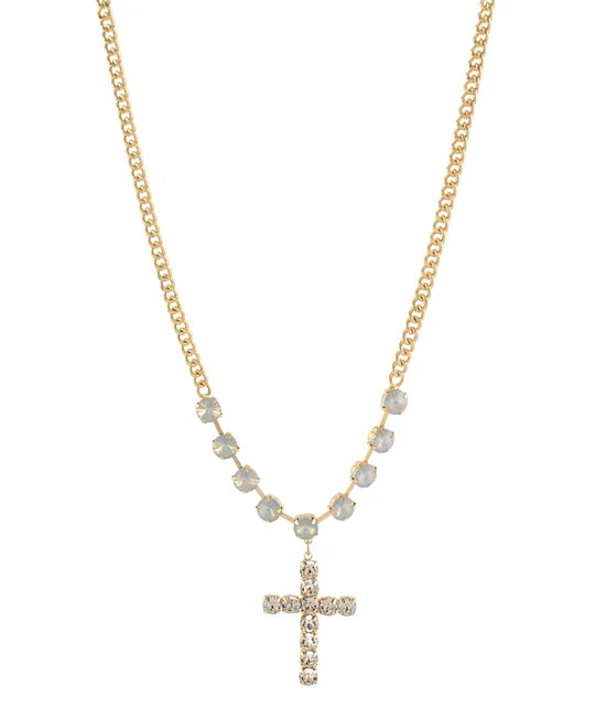 Praise Round Stone Necklace