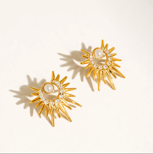 Kindred Sunburst Stud Earrings
