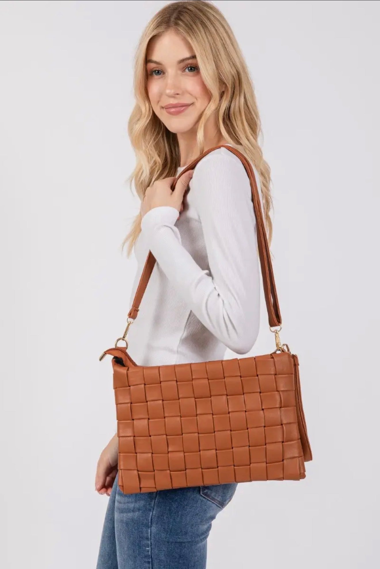 Lila Woven Leather Bag