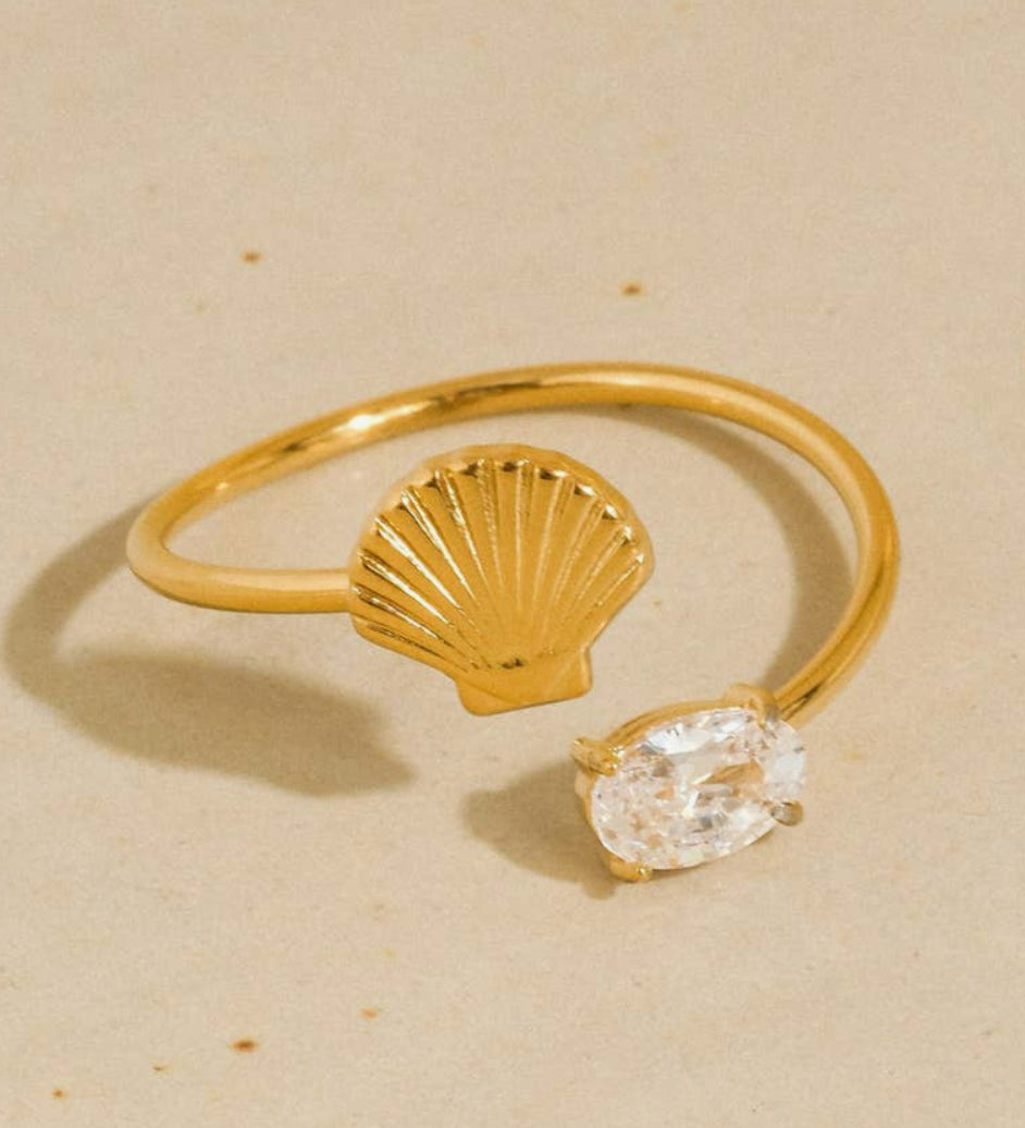 Lumirae Shell Open Ring