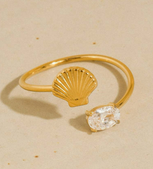 Lumirae Shell Open Ring