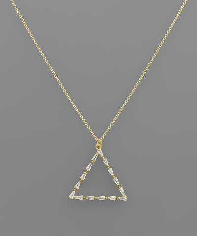 Crystal Triangle Necklace