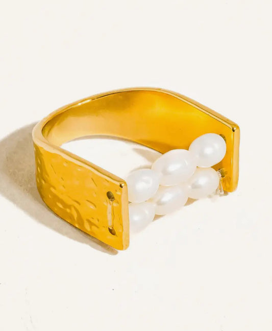 Romane Beaded Pearl Ring