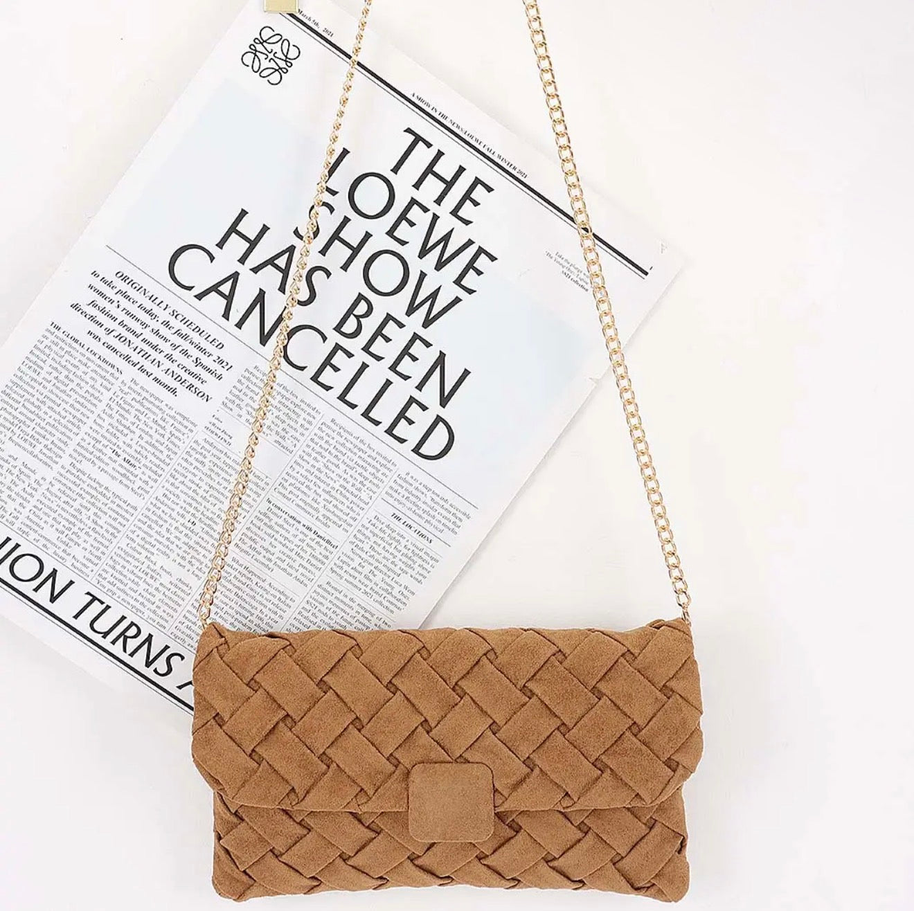 Terrie Suede Clutch