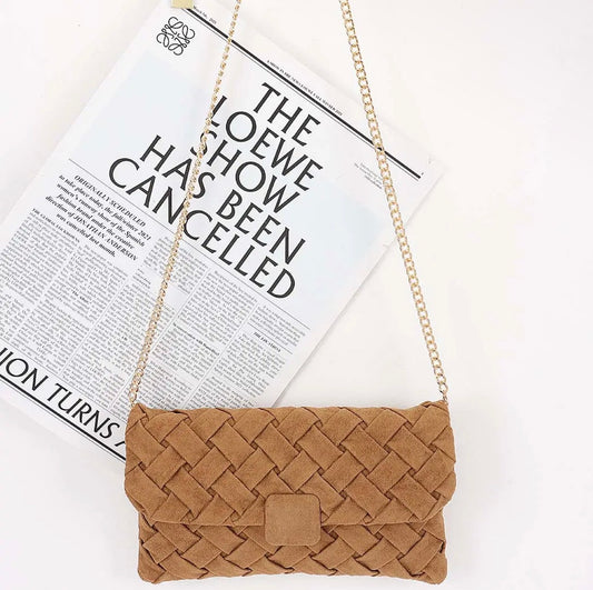 Terrie Suede Clutch