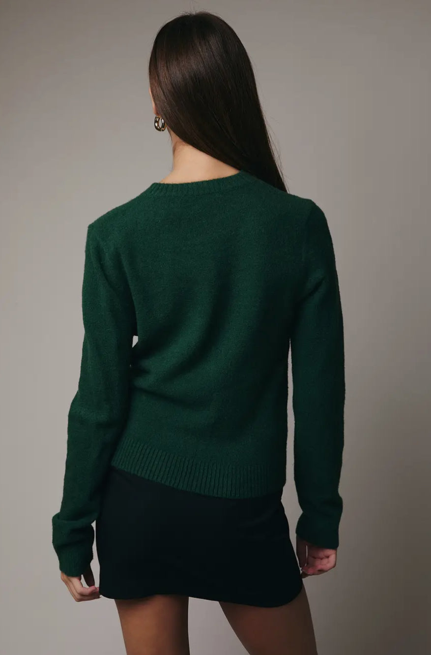 Merry Rhinestone Sweater