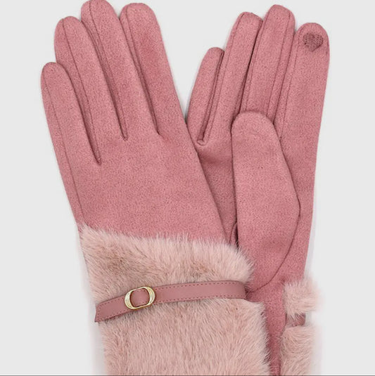 Belle Fur Cuff Gloves