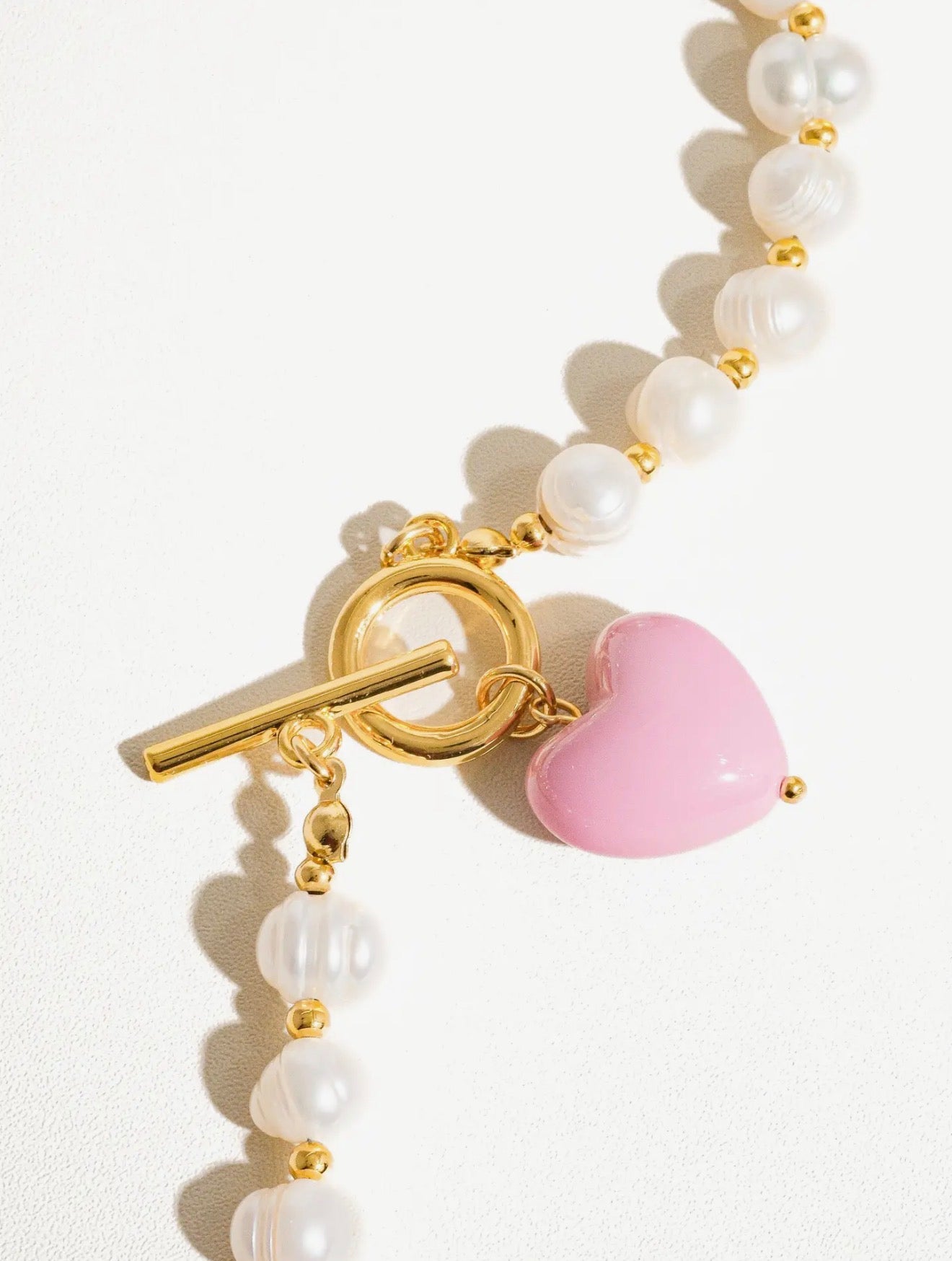 Wren Pearl Heart Necklace