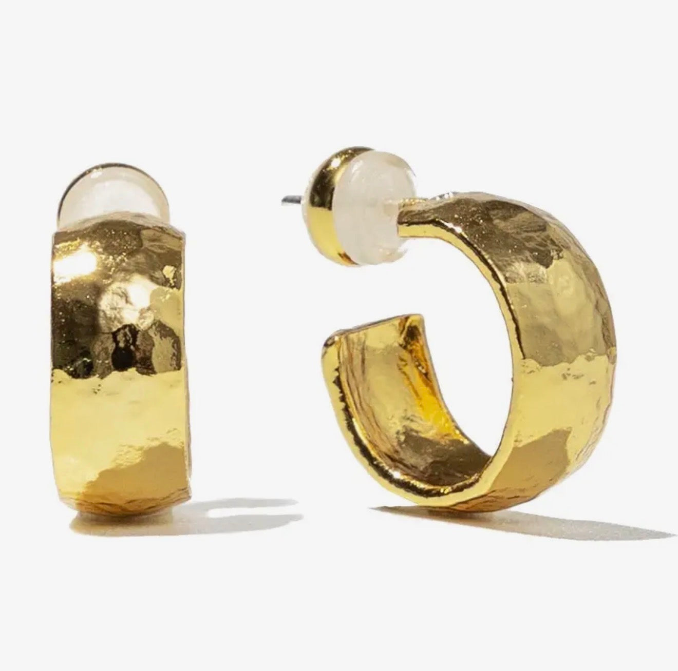 Tommie Mini Hammered Hoops