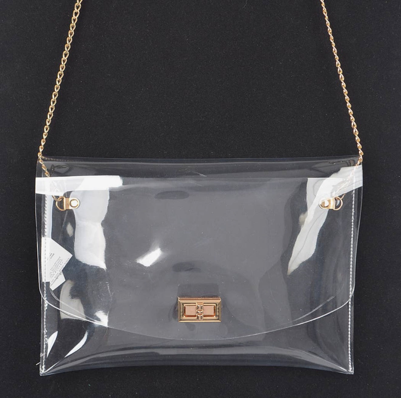 Elliott Clear Envelope Clutch