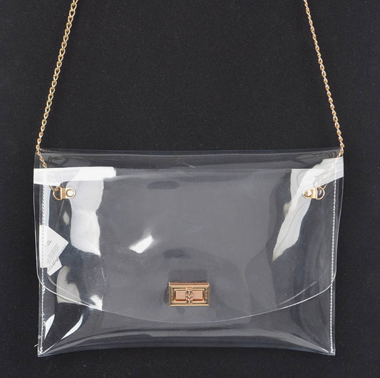 Elliott Clear Envelope Clutch