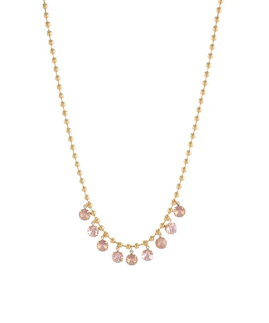 Christina Round Stone Necklace
