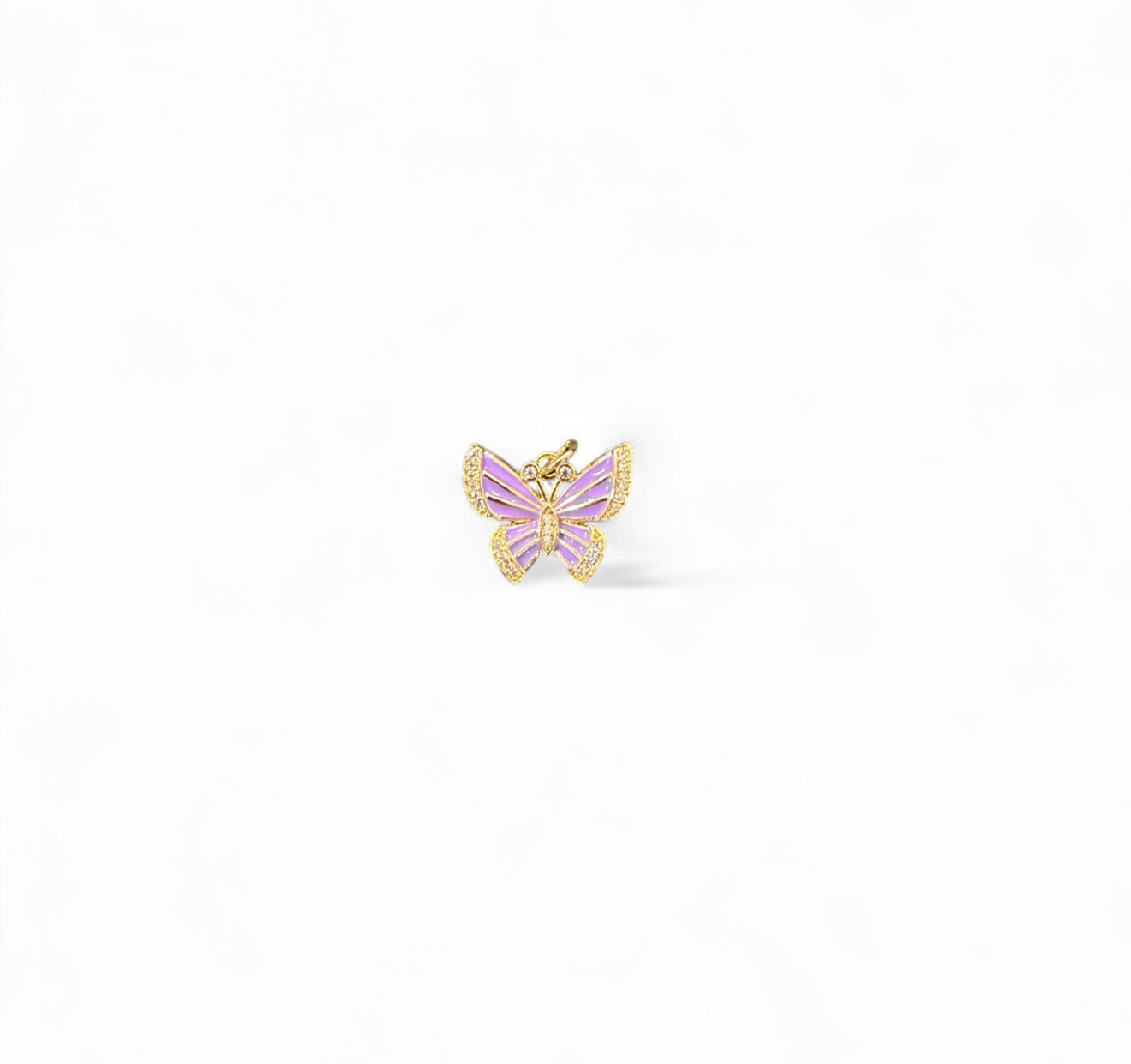 Lilac Butterfly Charm