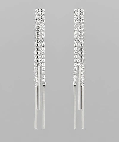 Minnie Rhinstone Drop Earrings