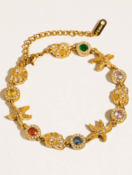 Laramie Starfish Charm Bracelet