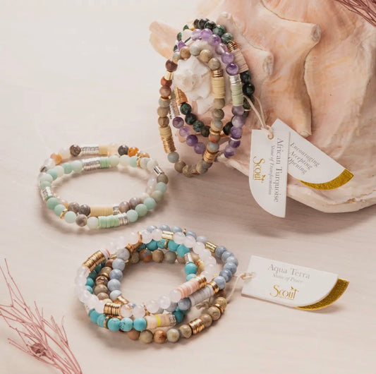 Earth & Story Stacking Bracelet