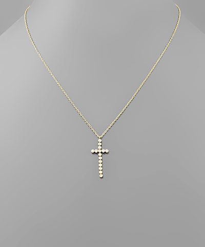 Crystal Cross Necklace