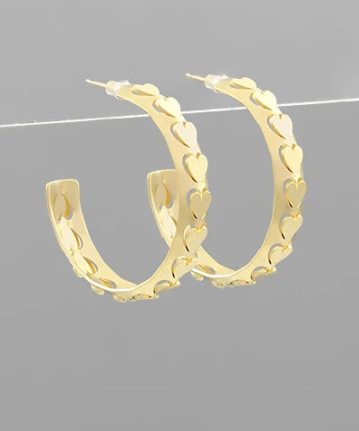 Hanna Heart Hoops