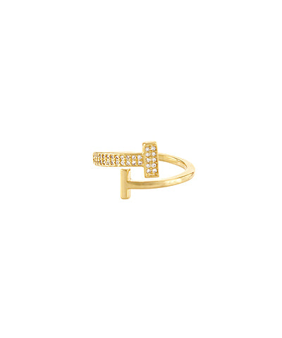T Shaped Open Ring