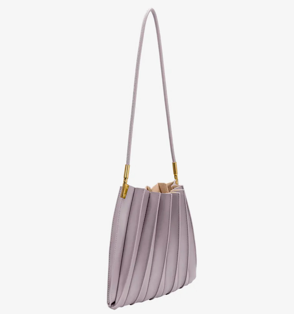 Carrie Pleated Vegan Shoulder Bag