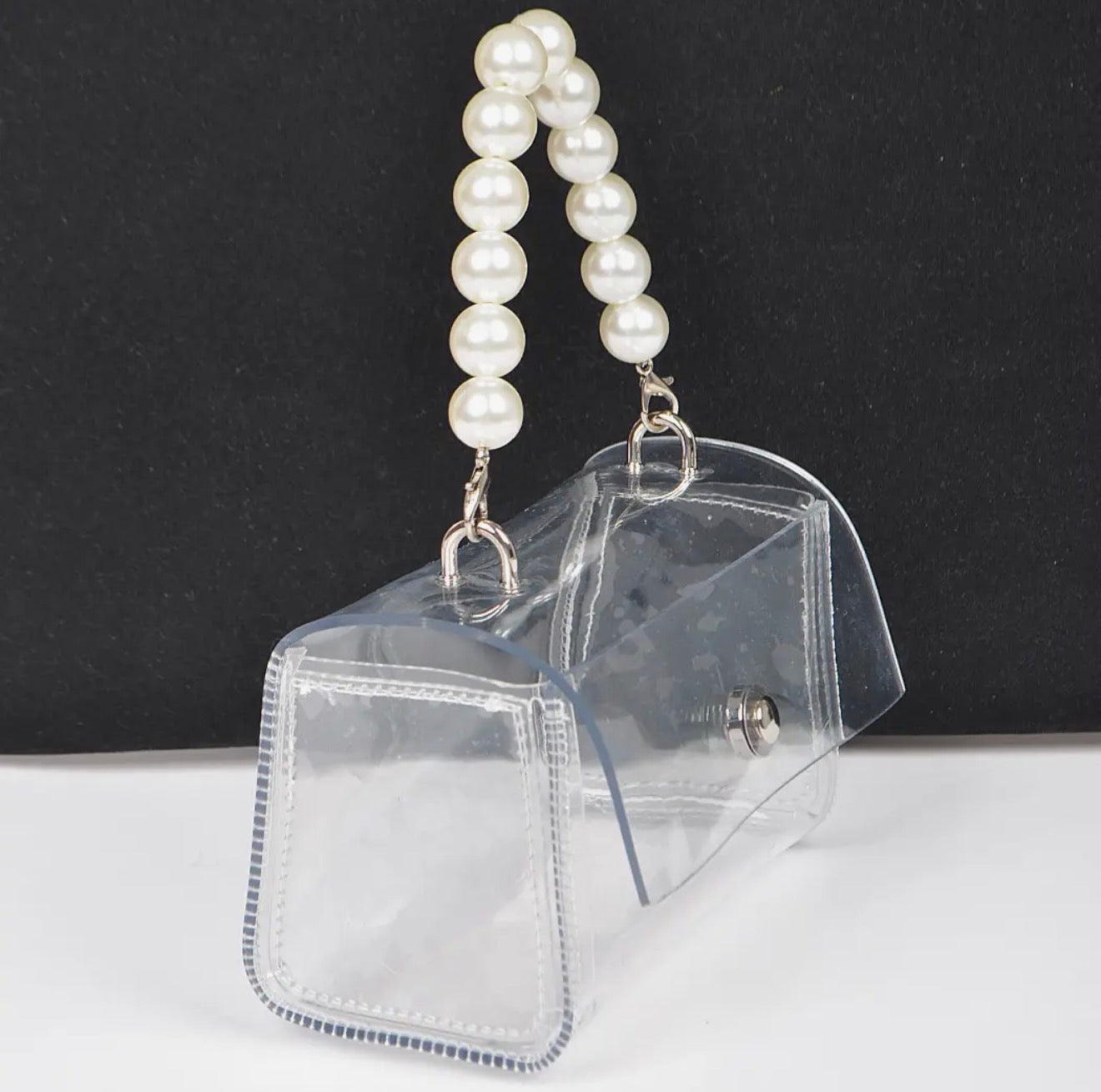 Polly Pearl Clear Purse