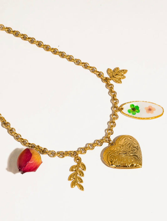 Lantana Vintage Charm Necklace