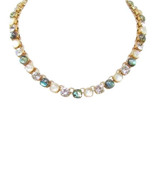 Fiona Round Stone Necklace