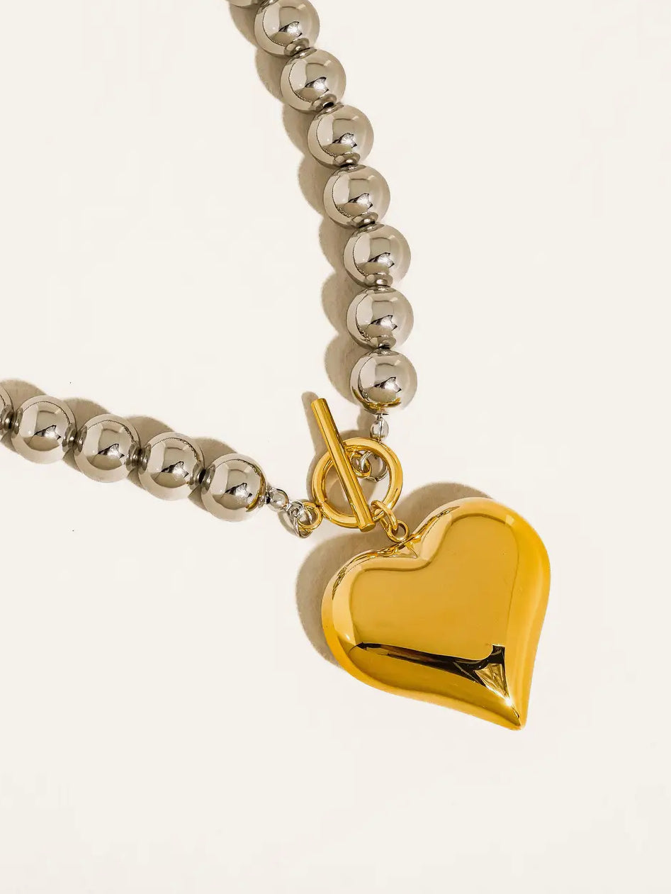 Raissa Heart Chain Necklace