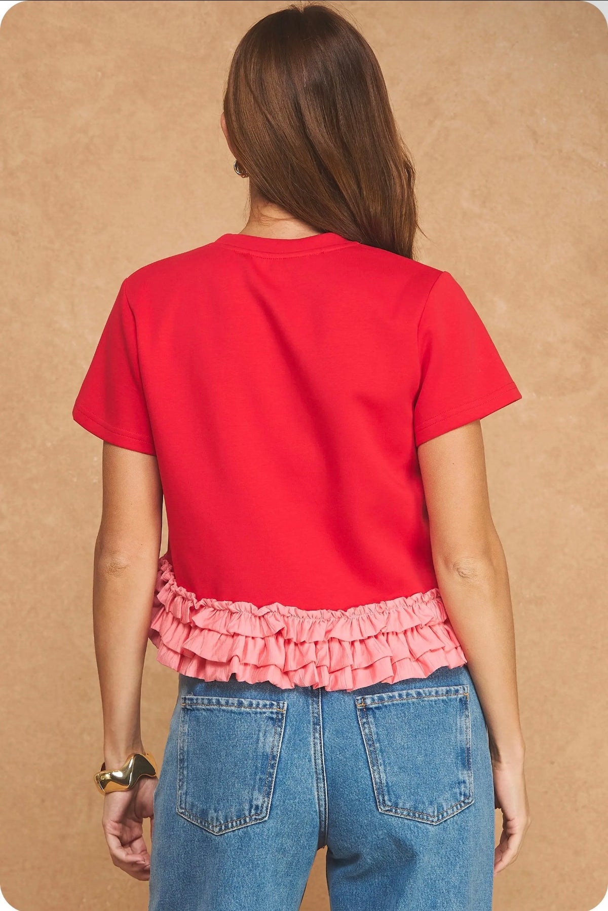 Aimee Ruffle Top