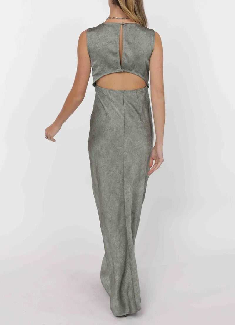 Forever Yours Crinkle Maxi Dress