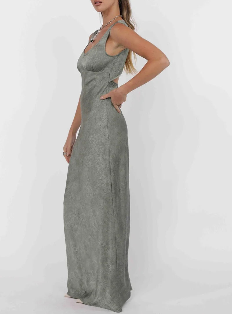 Forever Yours Crinkle Maxi Dress