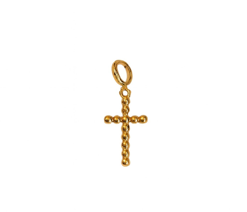 Golden Cross Charm