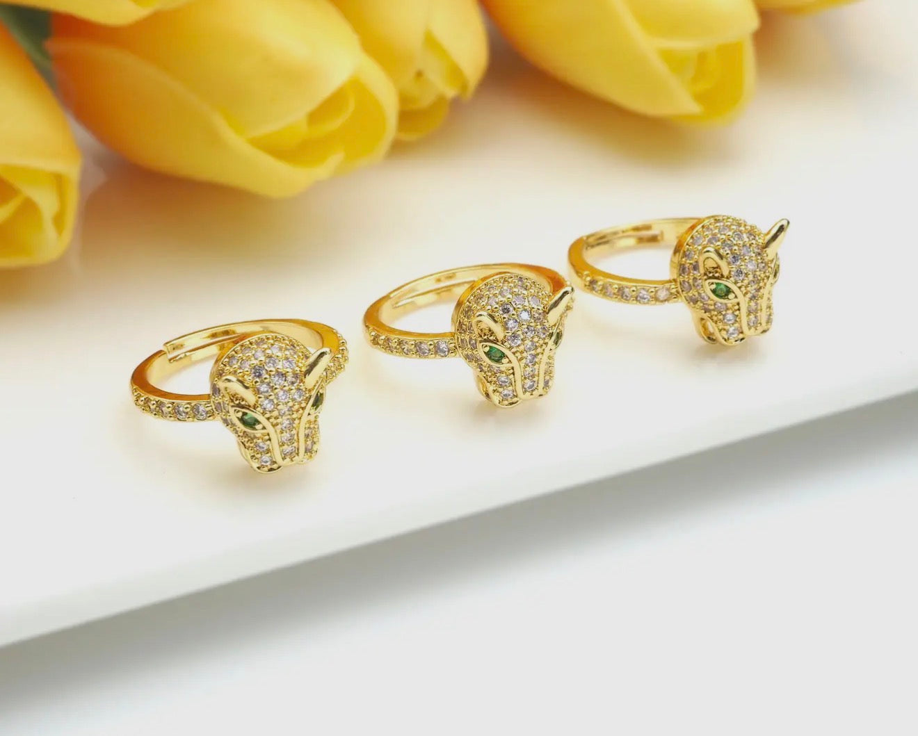 Pavé Panther Ring