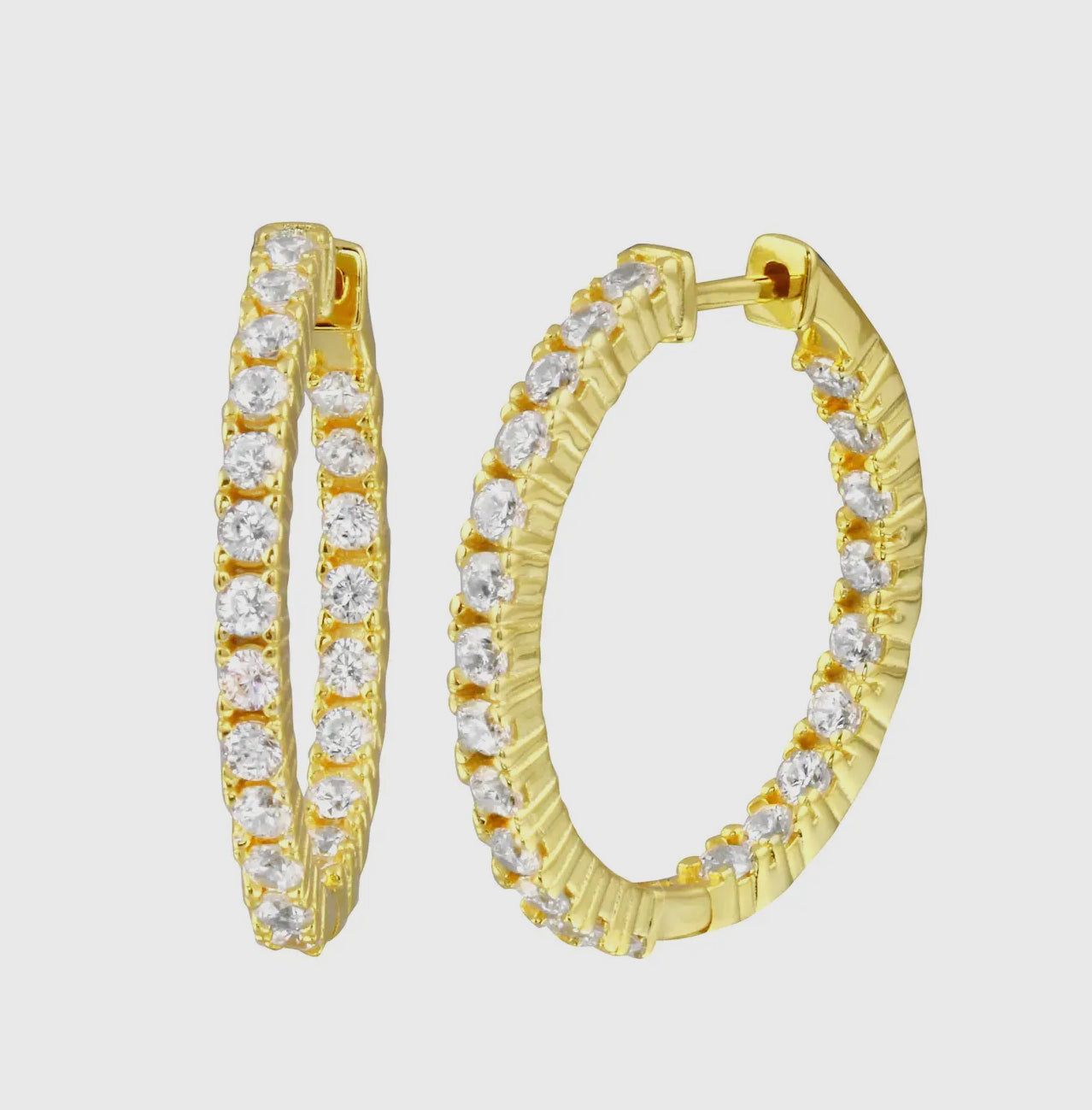 Perfect Diamond Hoops