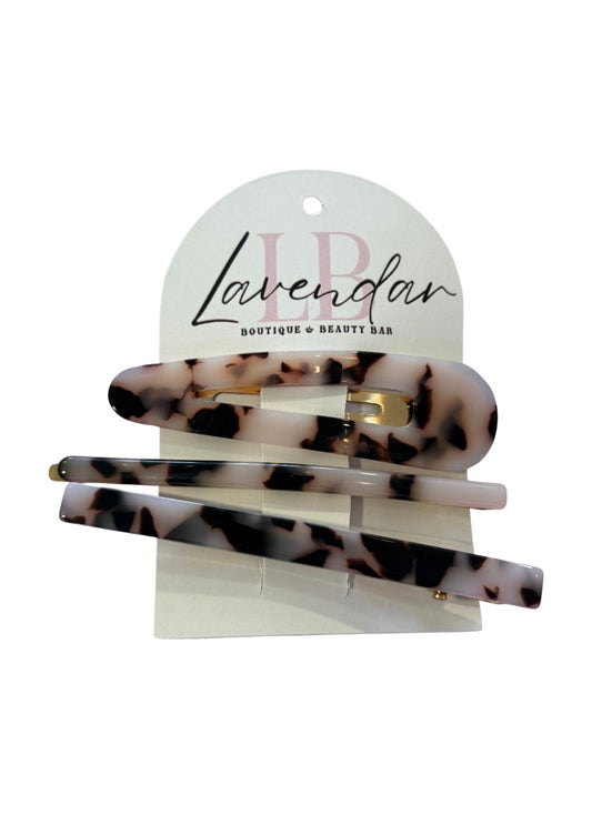 Minnie 3 Piece Hair Clip Set