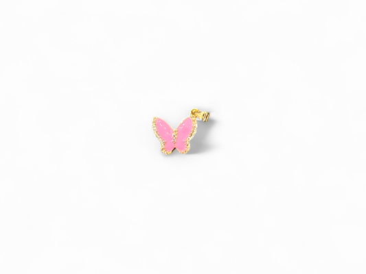 Pink Butterfly Charm