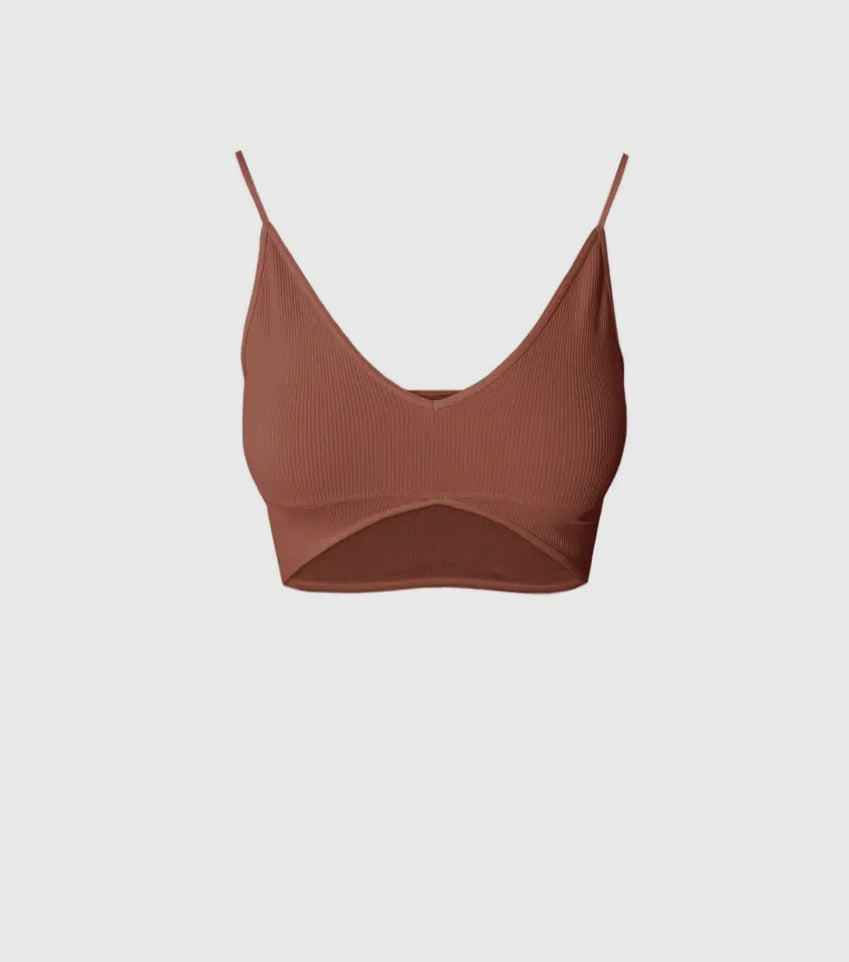 Ribbed Triangle Bralette