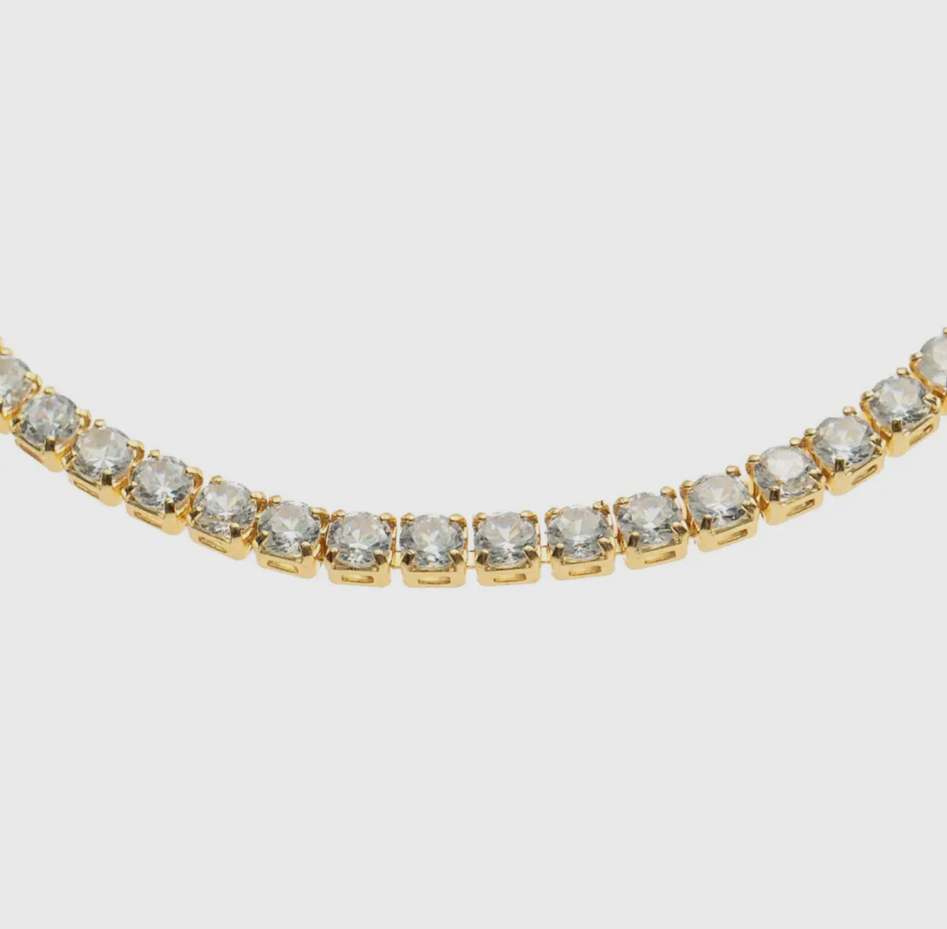Gold Pull Tie Tennis Bracelet