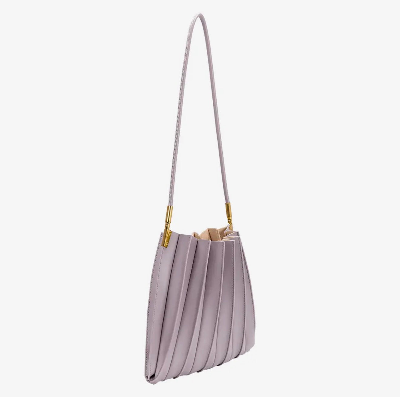Carrie Pleated Vegan Shoulder Bag