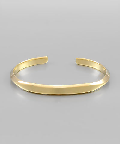 Thin Brass Cuff Bracelet