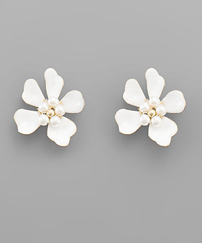 Paisley Flower Studs